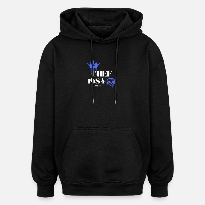 Édition Chef 1984 41e anniversaire Déclaration - Sweat à capuche oversize unisexe - noir