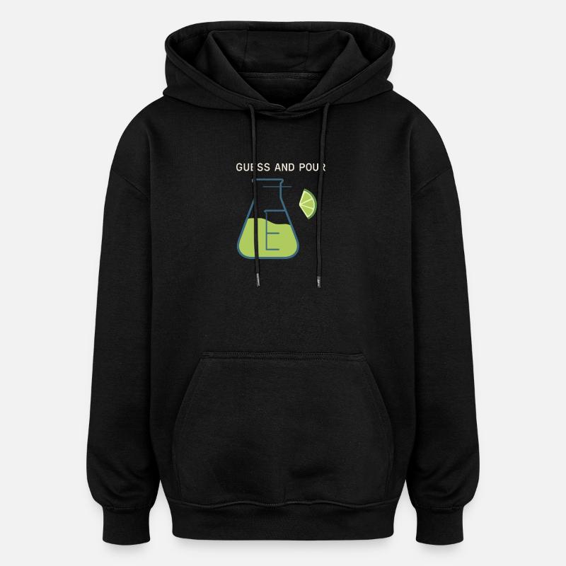 Shaker Stuck Mixologue débutant - Sweat à capuche oversize unisexe - noir