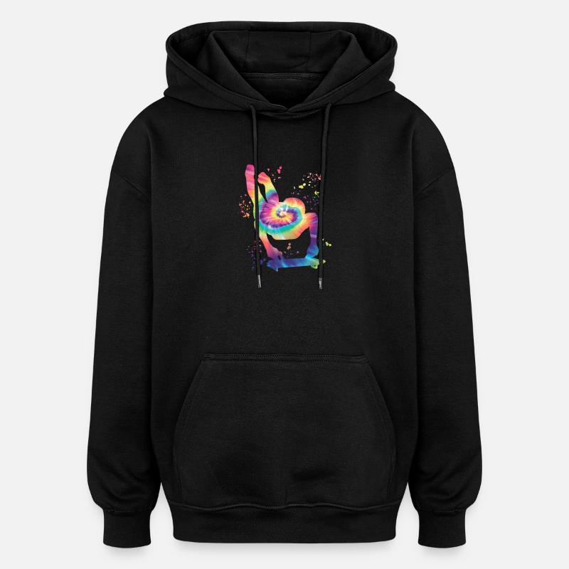 Bobsleigh Squelette Luge d’Hiver - Sweat à capuche oversize unisexe - noir