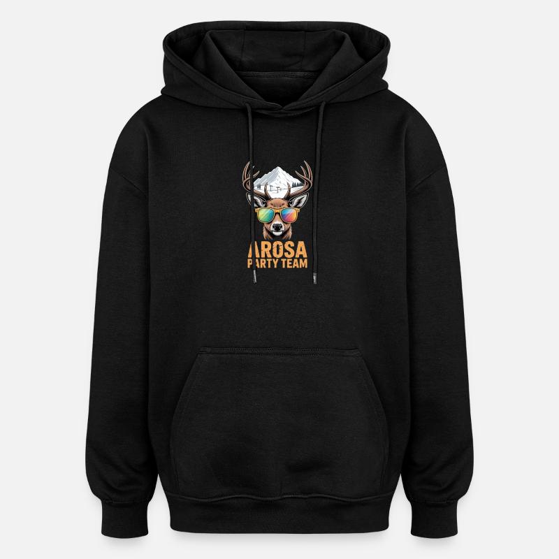 Équipe Arosa Party Après Ski - Sweat à capuche oversize unisexe - noir