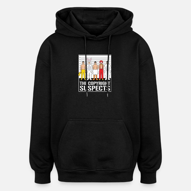the copyright suspects - Oversized Unisex Hoodie - black
