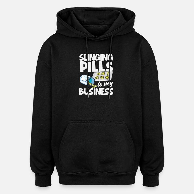 Pharmacist Pharmaceutical Technical - Oversized Unisex Hoodie - black