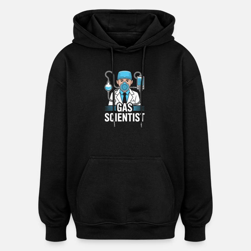 Anesthésiste Scientifique des gaz Anesthésie - Sweat à capuche oversize unisexe - noir
