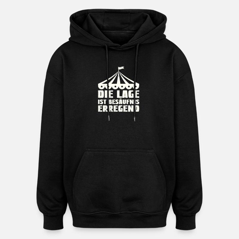 La situation est l’ivresse - Sweat à capuche oversize unisexe - noir