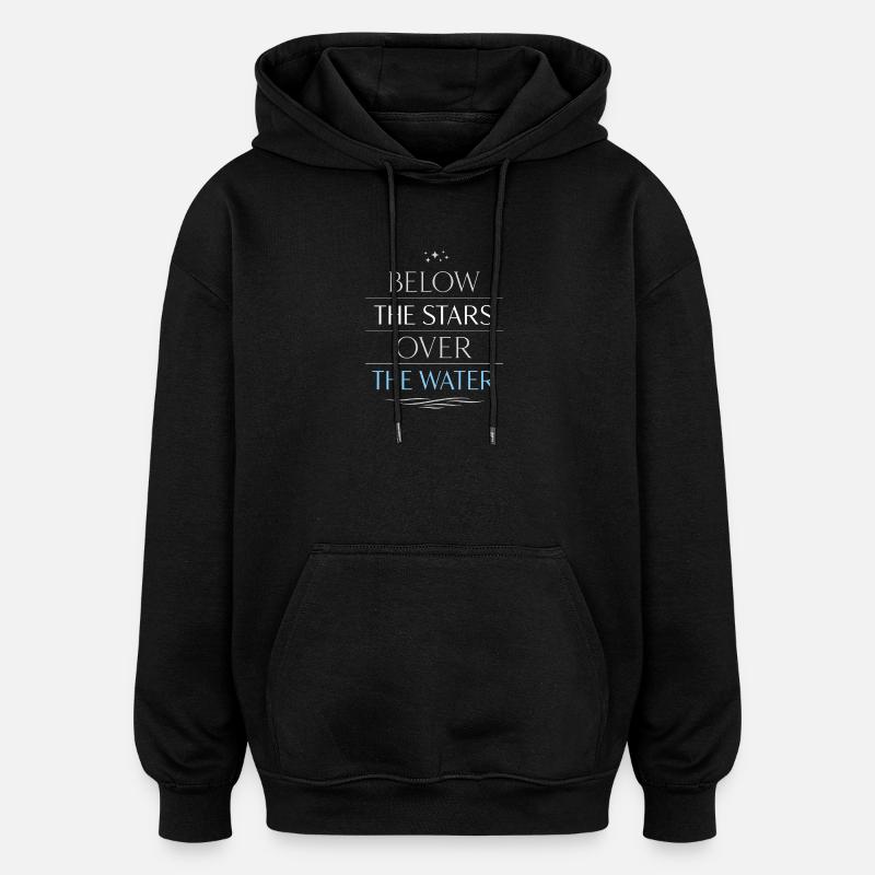 Navigation de nuit avec - Sweat à capuche oversize unisexe - noir