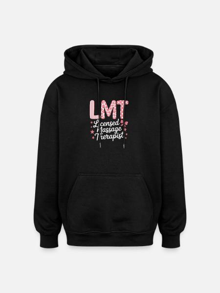 Masseuse Sayings Massage Funny Masseur Gift - Oversized Unisex Hoodie - black