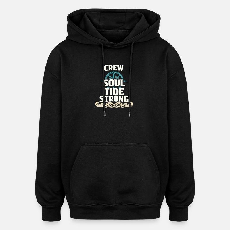 Seemannschaftsgeschenk Für Deckhand Ocean Work - Oversized Unisex Hoodie - Schwarz