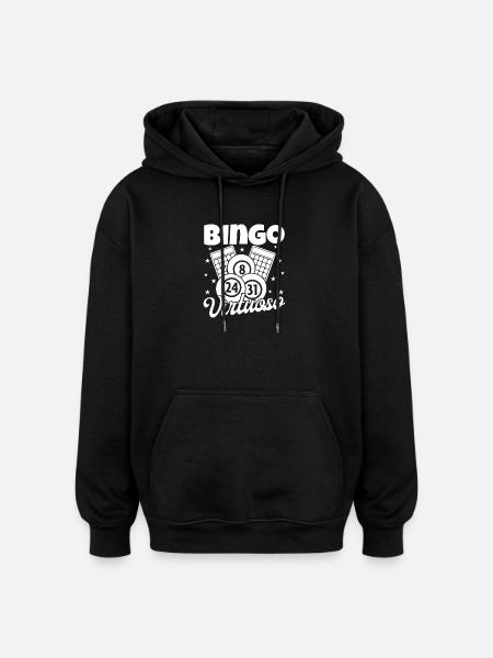 Bingo Virtuose Bingo - Sweat à capuche oversize unisexe - noir