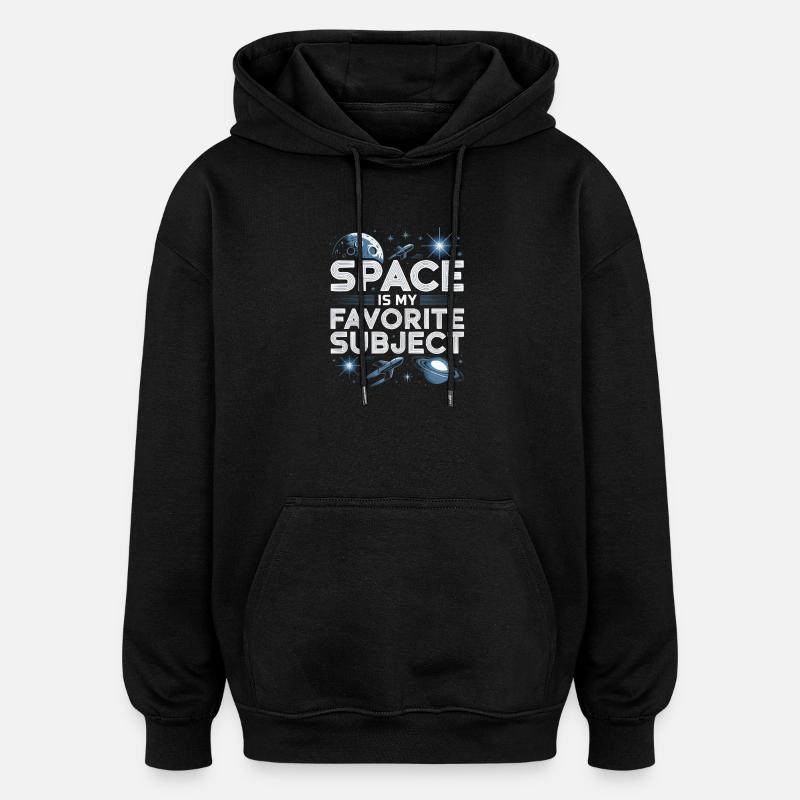 Astronom Galaxy Outerspace Universe Astronomie - Oversized Unisex Hoodie - Schwarz