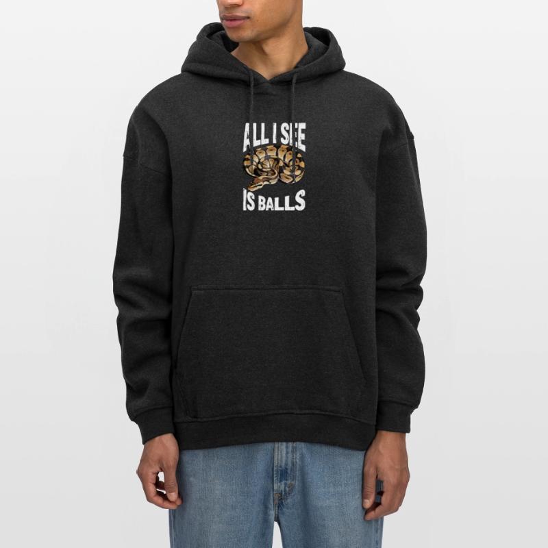 Python roi Serpents Amateurs de terrarium Python Sweat à capuche oversize unisexe