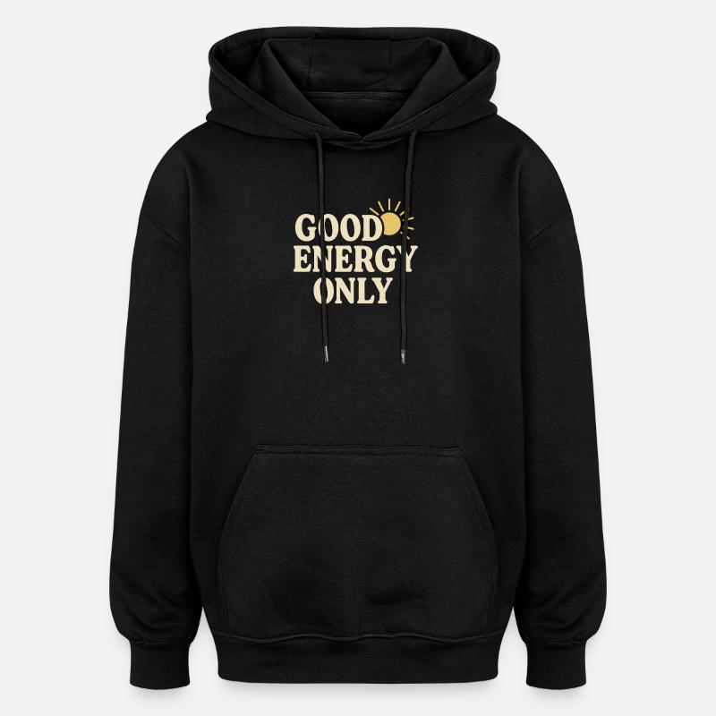 Positive Solarenergie - Oversized Unisex Hoodie - Schwarz