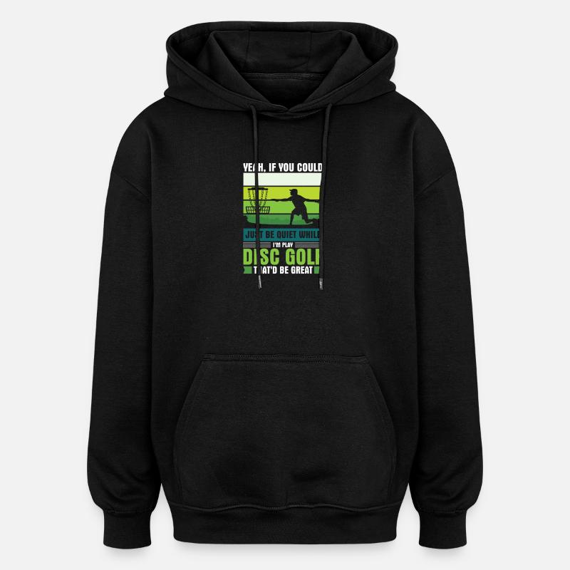 Disc Golf Geschenke Discgolf - Oversized Unisex Hoodie - Schwarz