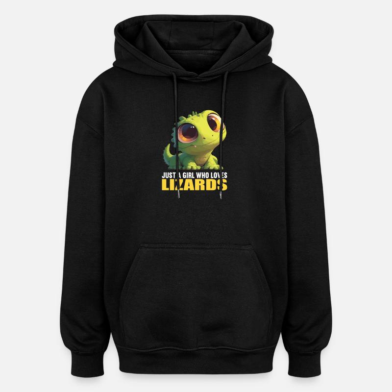 Lizards Lizard - Oversized Unisex Hoodie - black