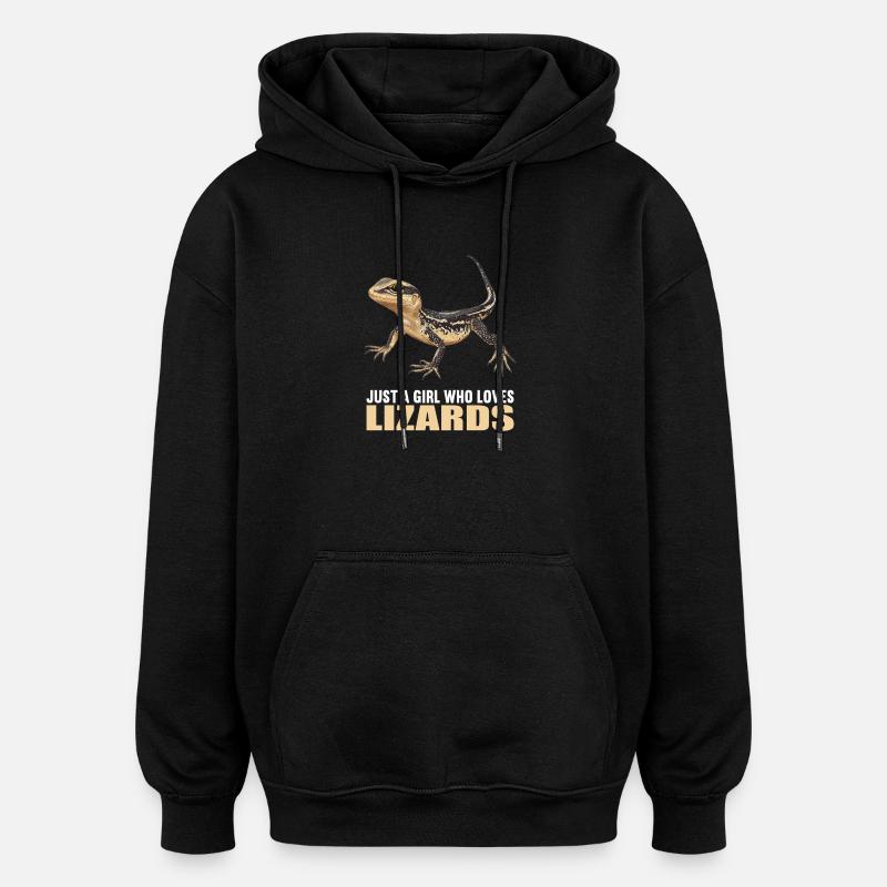 Lizards Lizard - Oversized Unisex Hoodie - black