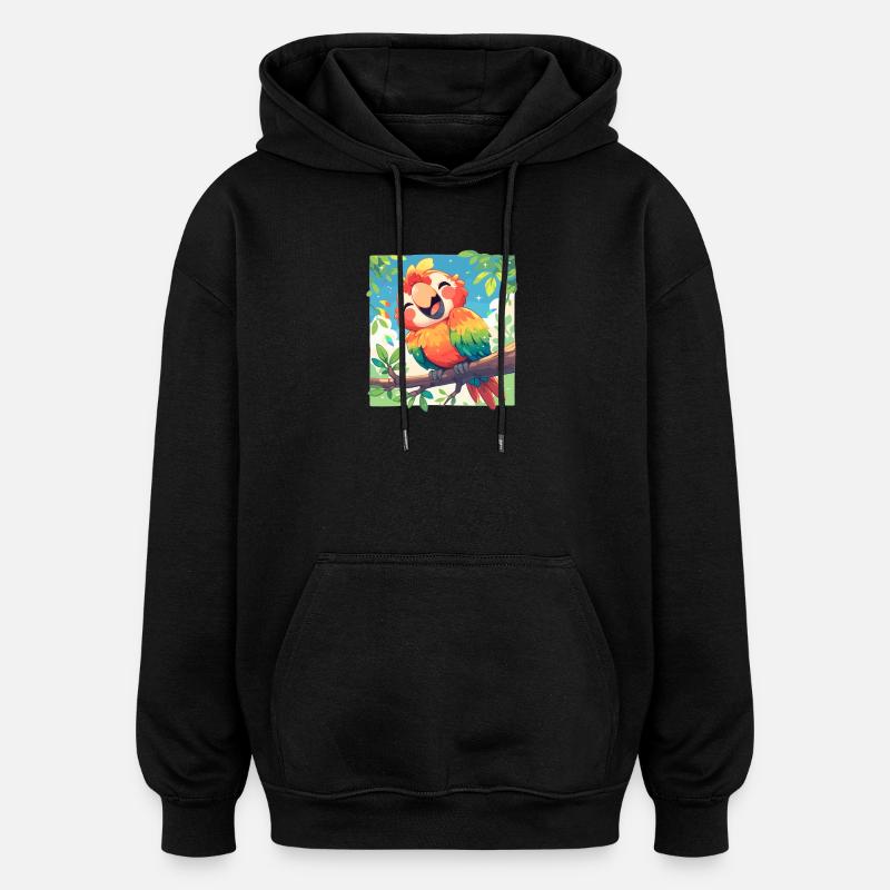 Macaw's Era - Oversized Unisex Hoodie - black