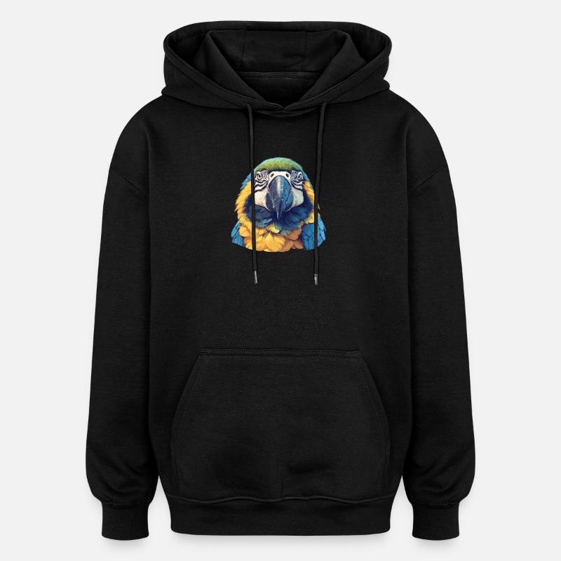 Macaw's Era - Oversized Unisex Hoodie - black