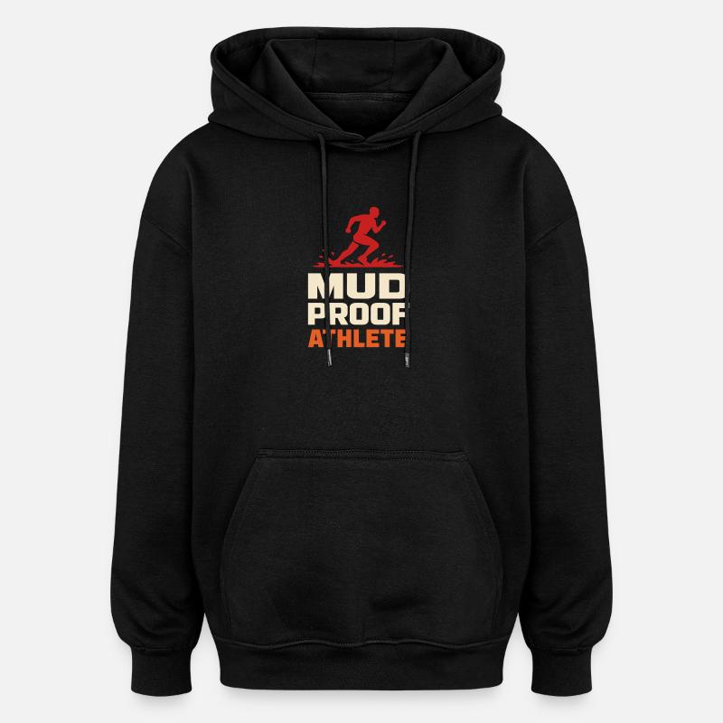 Hindernislauf-rennfahrer Hindernislauf Ocr - Oversized Unisex Hoodie - Schwarz