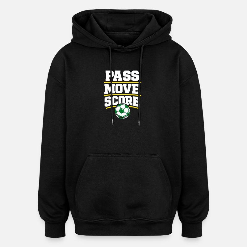 Fußballtraining Jugend-sport-trainer - Oversized Unisex Hoodie - Schwarz