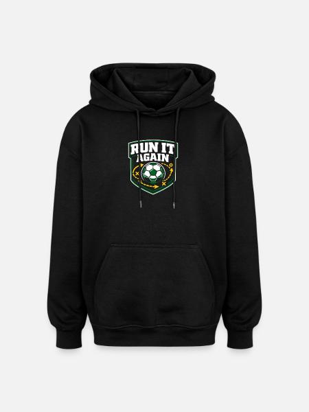 Fußballtraining Jugend-sport-trainer - Oversized Unisex Hoodie - Schwarz