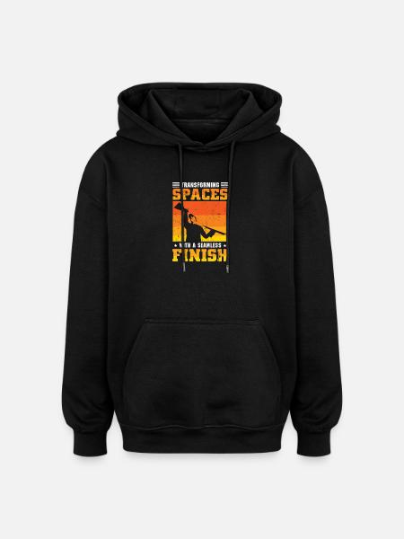 Drywall Drywall Builder Drywall Fitter - Oversized Unisex Hoodie - black