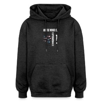 Und Der Gewinner Ist Spermien Rennen Lustig - Oversized Unisex Hoodie - Anthrazit - Vorne - Noah (186cm)