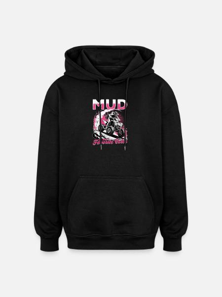 Quad ATV Femme Fille Quad Quad - Sweat à capuche oversize unisexe - noir