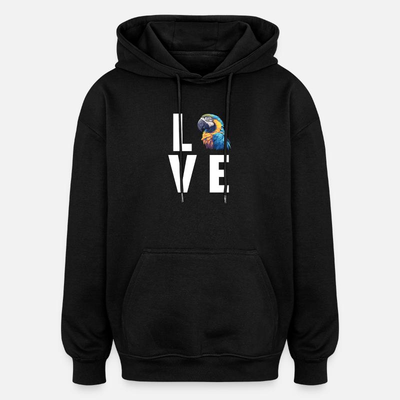 Macaw's Era - Oversized Unisex Hoodie - black