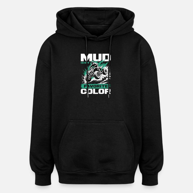 Quad ATV Garçons Hommes Quad Wheeler - Sweat à capuche oversize unisexe - noir