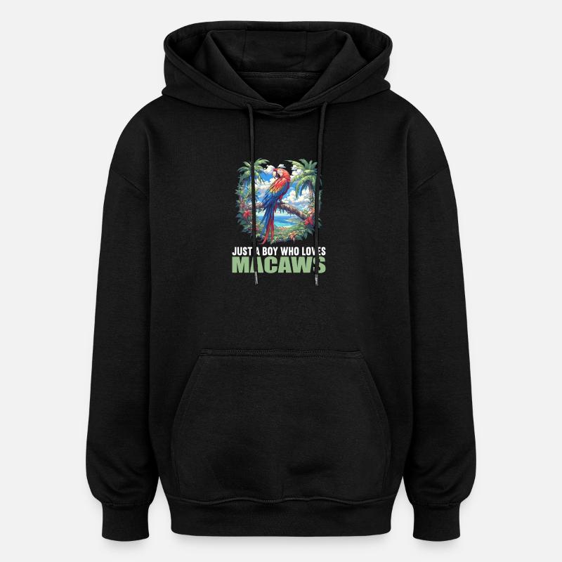 Macaw's Era - Oversized Unisex Hoodie - black