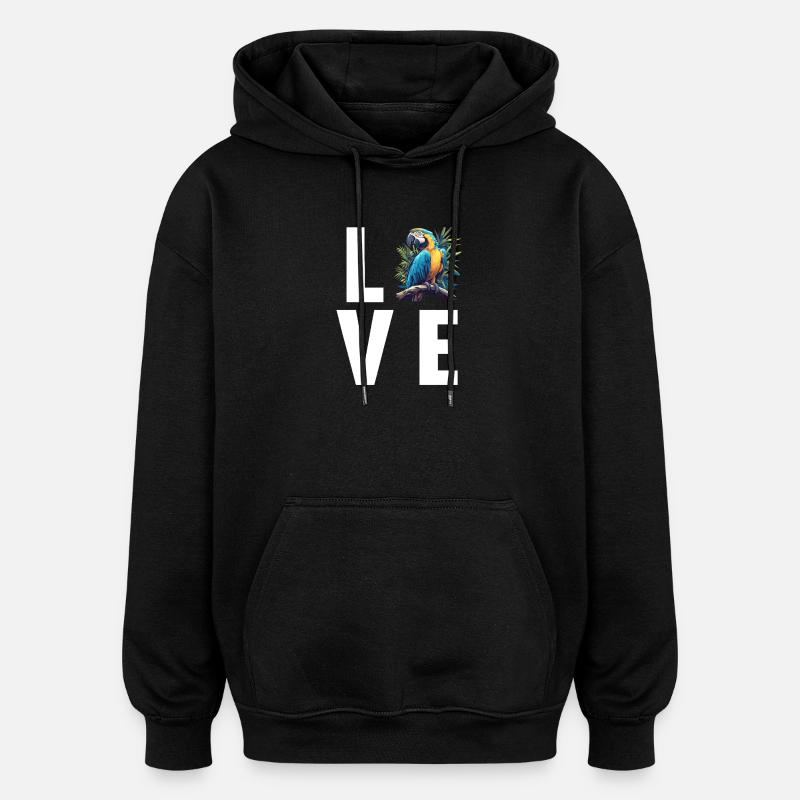 Macaw's Era - Oversized Unisex Hoodie - black