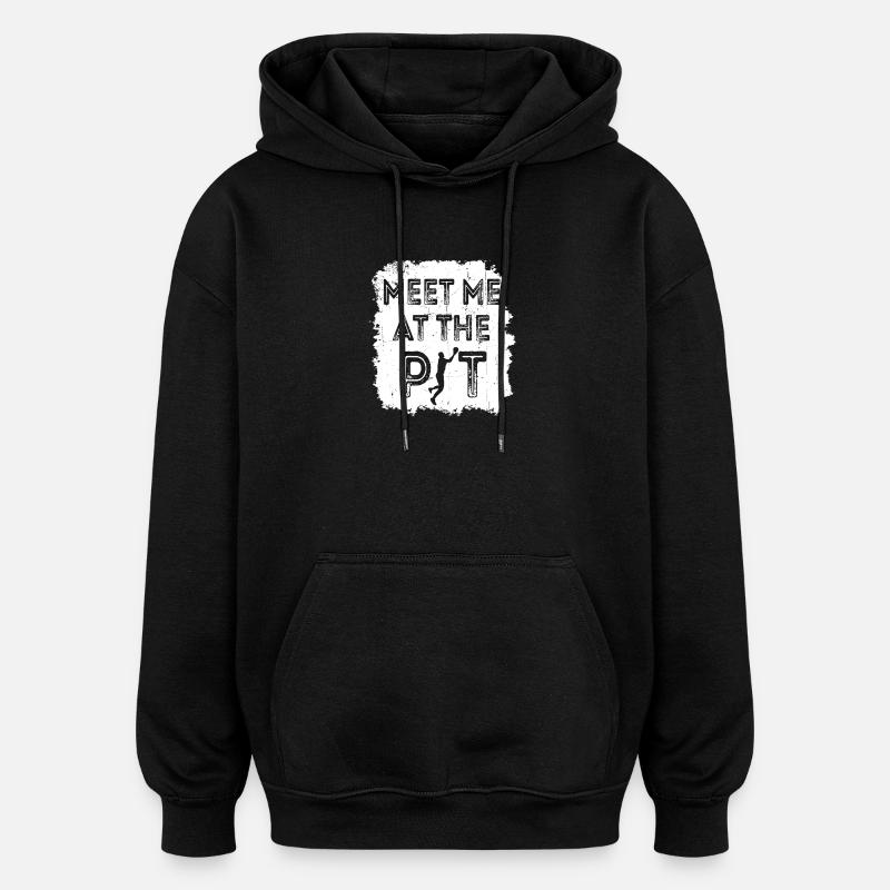 Retrouve-moi au Dot - Sweat à capuche oversize unisexe - noir