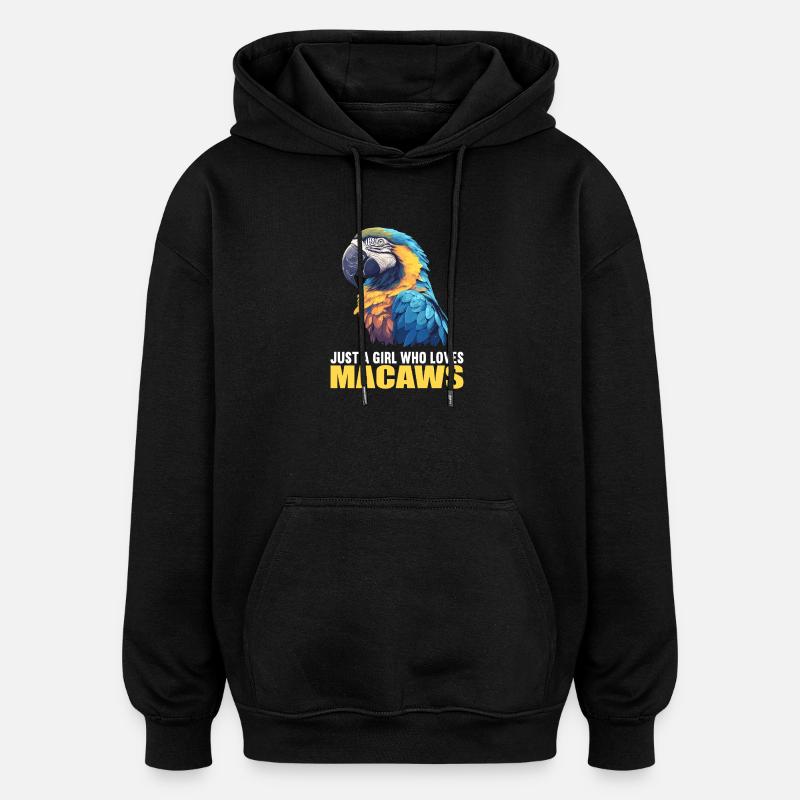 Macaw's Era - Oversized Unisex Hoodie - black