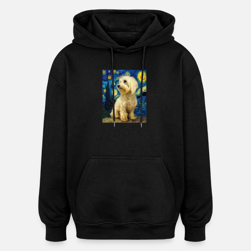 Havanais - Sweat à capuche oversize unisexe - noir