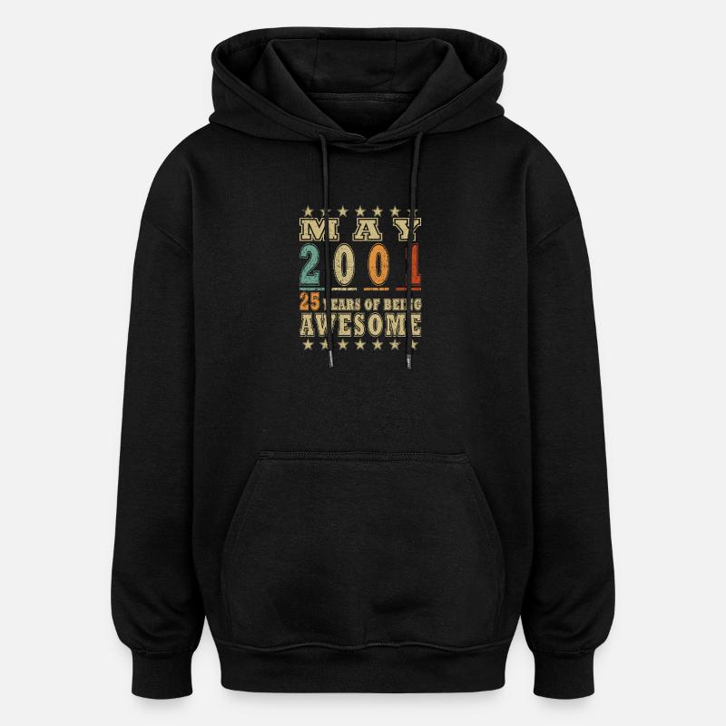 Mai 2001 : 25 ans d’Awesome - Sweat à capuche oversize unisexe - noir