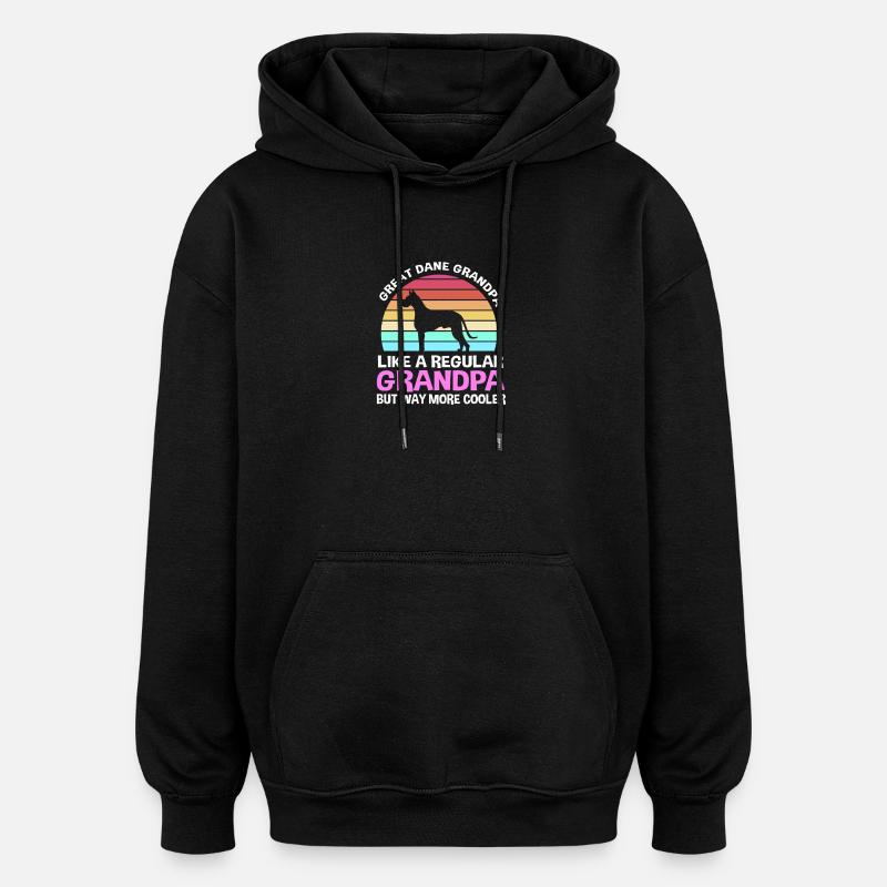 Great Dane - Oversized Unisex Hoodie - black