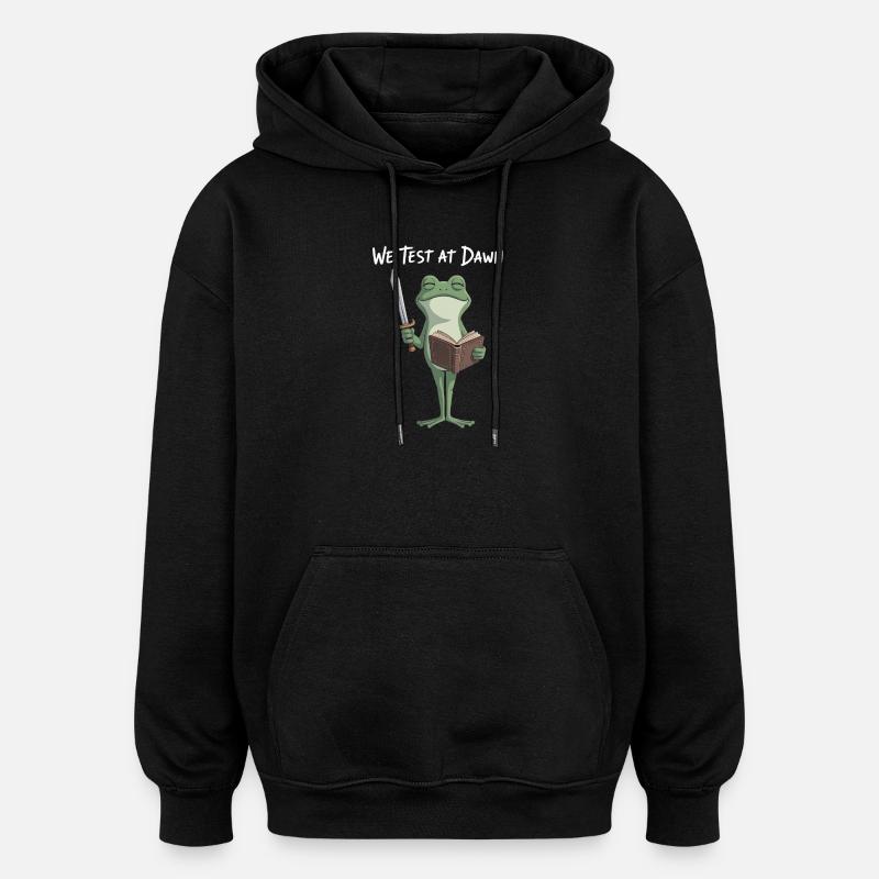 Dawn Test Frog Knight - Oversized Unisex Hoodie - black