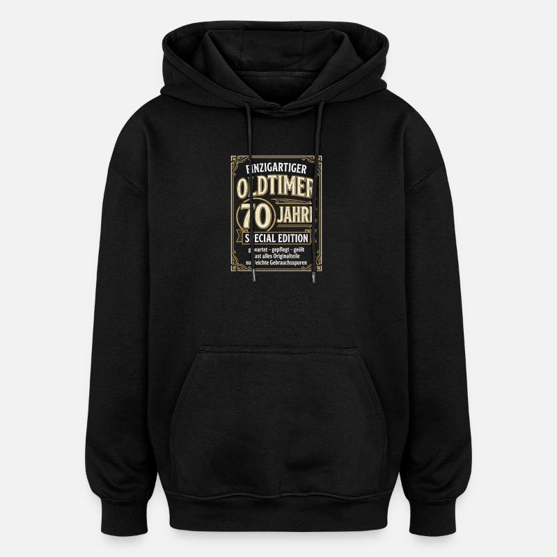 Einzigartiger Oldtimer 70 Jahre Special Edition - Oversized Unisex Hoodie - Schwarz