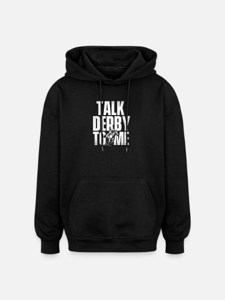 Vollblut-Pferderenn-Derby-Rennbahn - Oversized Unisex Hoodie - Schwarz