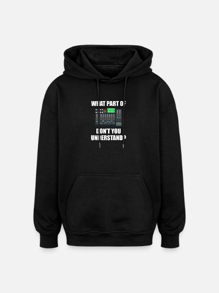 What part of Tontechniker Toningenieur - Oversized Unisex Hoodie - black