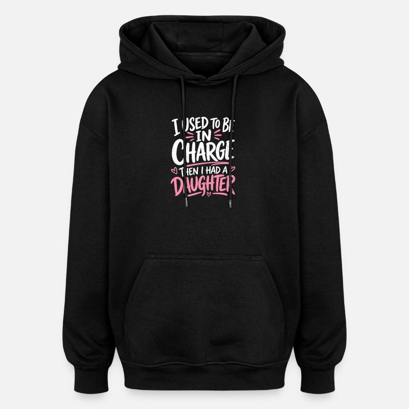 Muttersein: Vom Chef zur Tochter - Oversized Unisex Hoodie - black