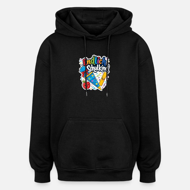 Schulkind 2026 Einschulung 2026 Schulanfang - Oversized Unisex Hoodie - Schwarz