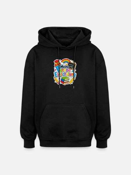 Schulkind 2026 Einschulung 2026 Schulanfang - Oversized Unisex Hoodie - Schwarz