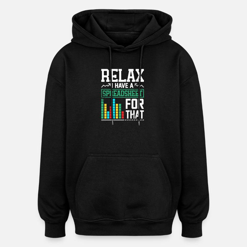 Détends-toi, j’ai un tableau - Sweat à capuche oversize unisexe - noir
