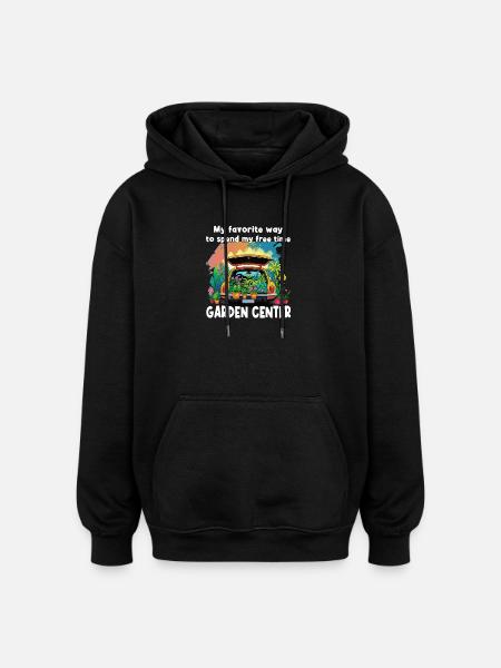 Lustige Gartenarbeit-spaßmütter - Oversized Unisex Hoodie - Schwarz