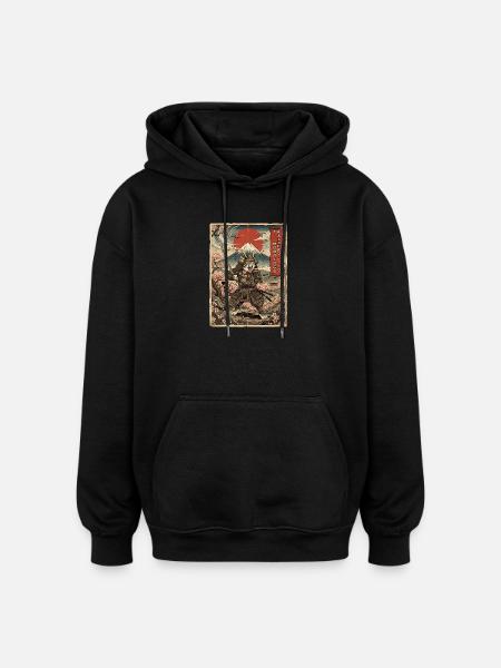 Cat I'm allergic to Morgende - Oversized Unisex Hoodie - black