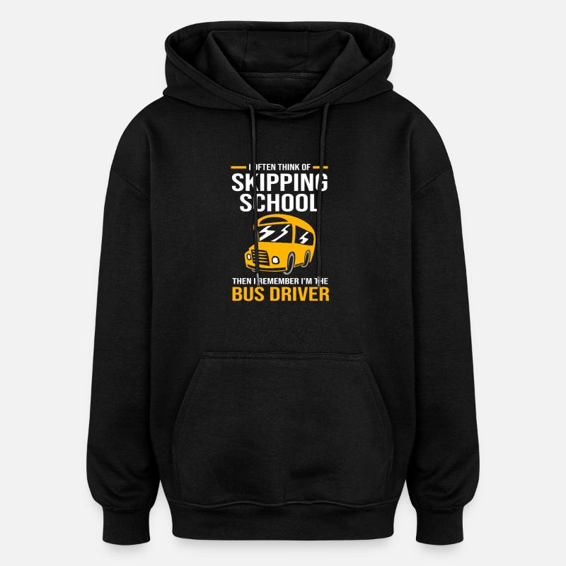 Schulbusfahrer Busfahrer Schulbus - Oversized Unisex Hoodie - Schwarz