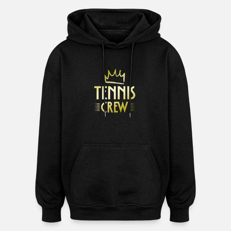 Équipe de tennis - Sweat à capuche oversize unisexe - noir