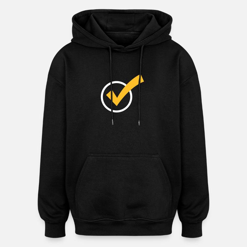 Une coche - Sweat à capuche oversize unisexe - noir
