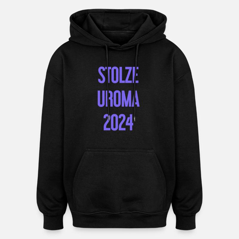 Fière arrière-grand-mère 2024 - Sweat à capuche oversize unisexe - noir