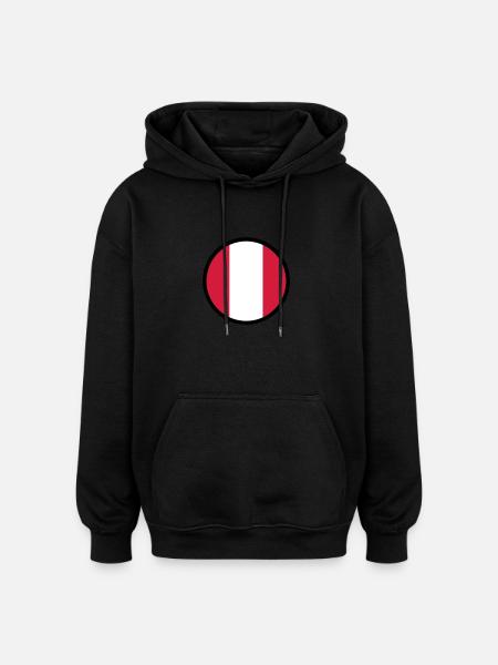 Under The Sign Of Peru - Oversized Unisex Hoodie - black